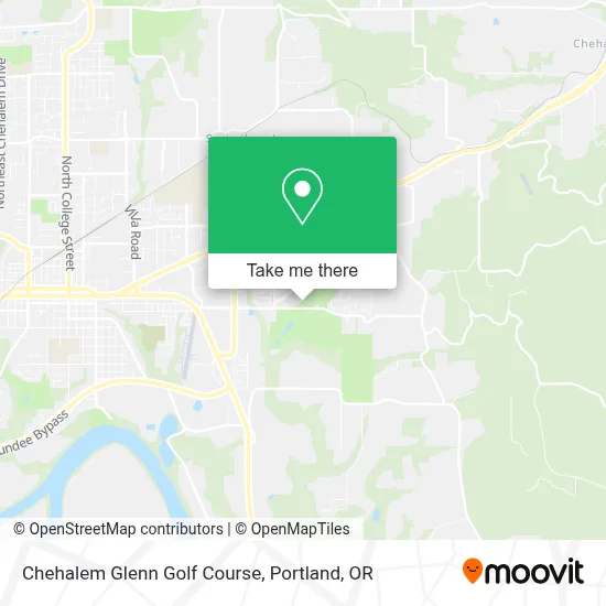 Chehalem Glenn Golf Course map