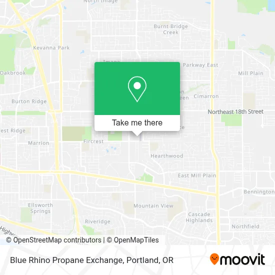 Blue Rhino Propane Exchange map