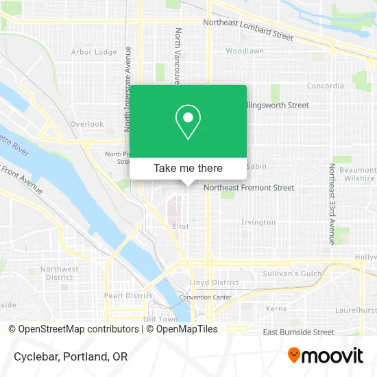 Cyclebar map