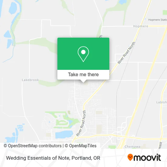 Wedding Essentials of Note map
