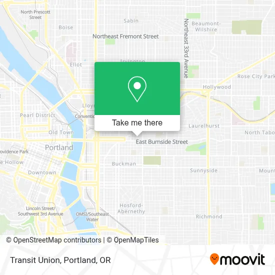Transit Union map