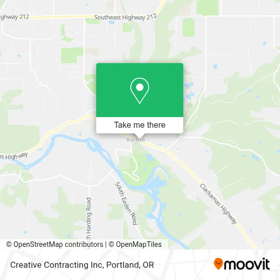 Creative Contracting Inc map