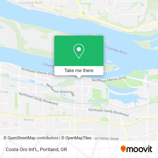 Costa Oro Int'L map