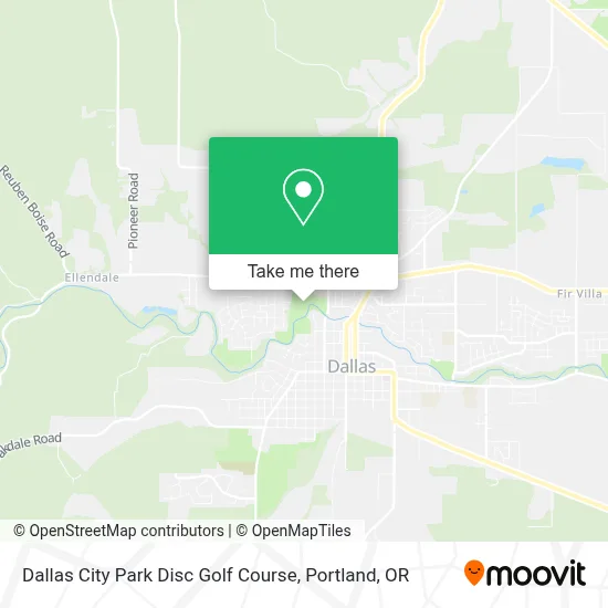 Dallas City Park Disc Golf Course map