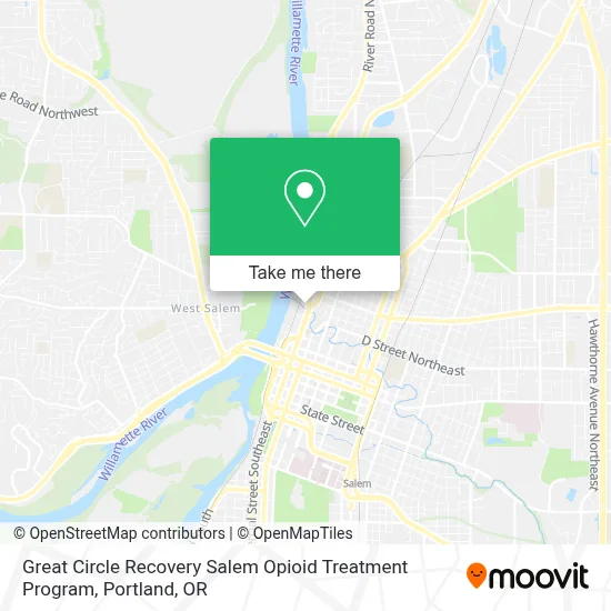 Great Circle Recovery Salem Opioid Treatment Program map