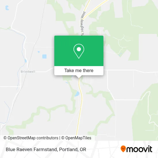 Blue Raeven Farmstand map
