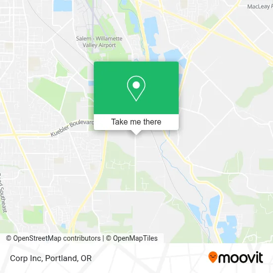 Corp Inc map