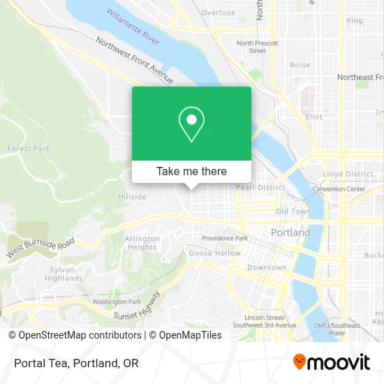 Portal Tea map