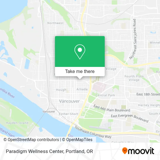 Paradigm Wellness Center map