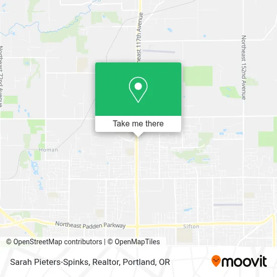 Sarah Pieters-Spinks, Realtor map