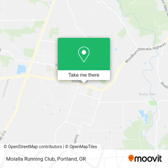 Molalla Running Club map