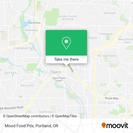 Mood Food Pdx map