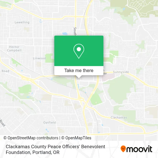 Clackamas County Peace Officers' Benevolent Foundation map