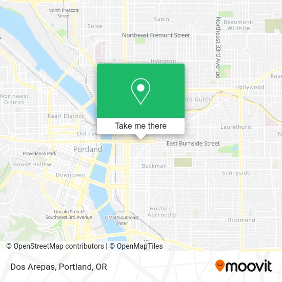 Dos Arepas map