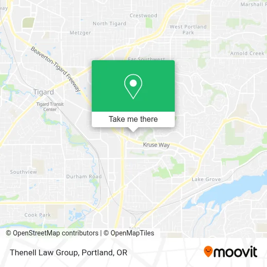 Thenell Law Group map