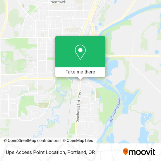 Ups Access Point Location map