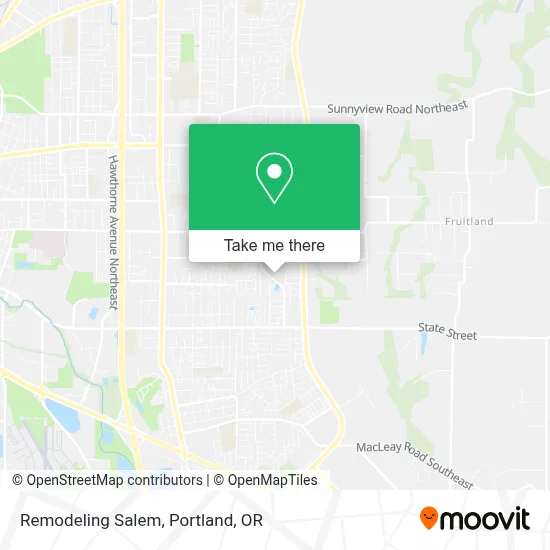 Remodeling Salem map