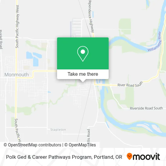 Polk Ged & Career Pathways Program map