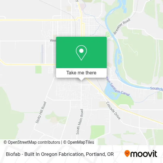 Biofab - Built In Oregon Fabrication map