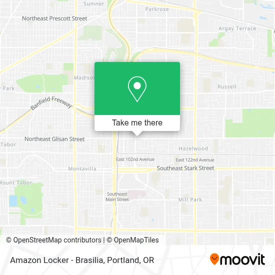 Amazon Locker - Brasilia map