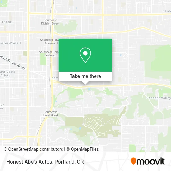 Honest Abe's Autos map