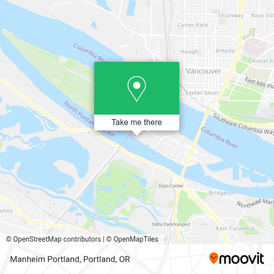 Manheim Portland map