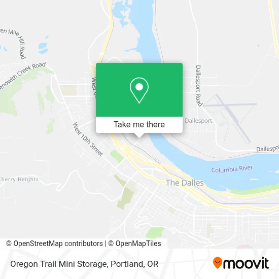 Oregon Trail Mini Storage map