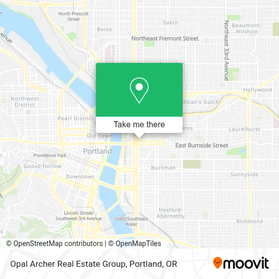 Opal Archer Real Estate Group map