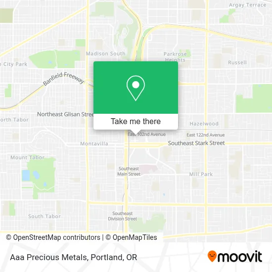 Aaa Precious Metals map