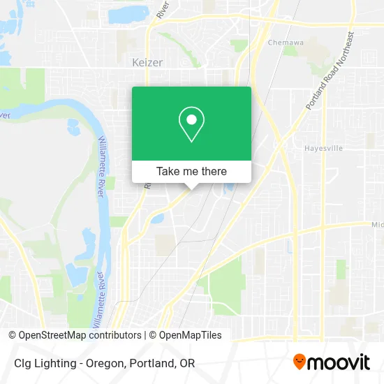 Clg Lighting - Oregon map