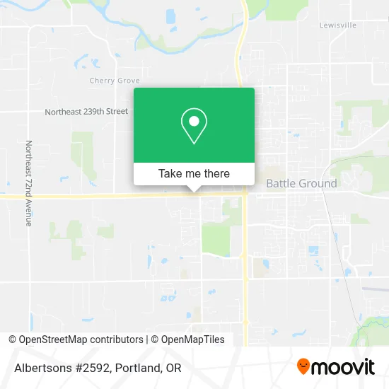 Albertsons #2592 map