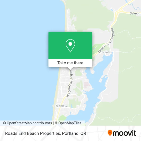 Roads End Beach Properties map