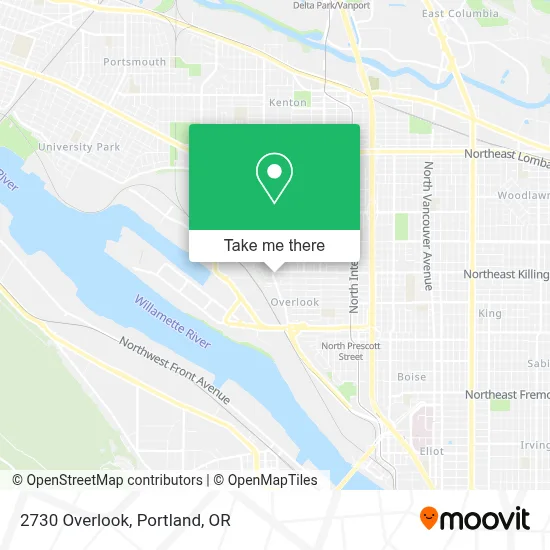2730 Overlook map
