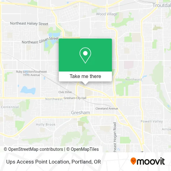 Ups Access Point Location map