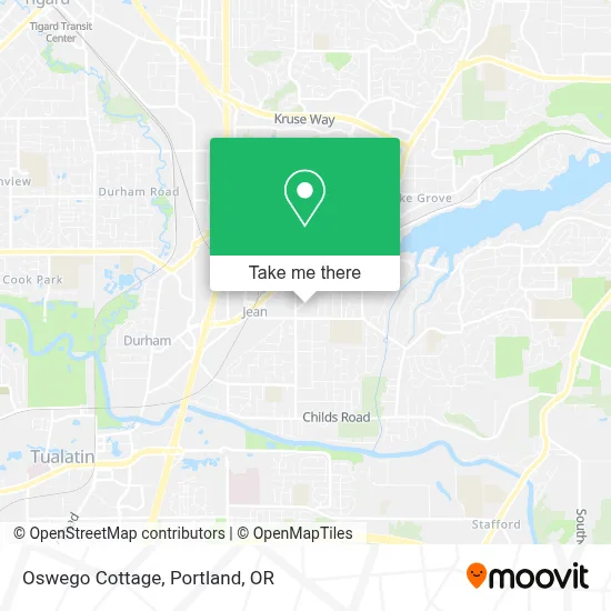 Oswego Cottage map