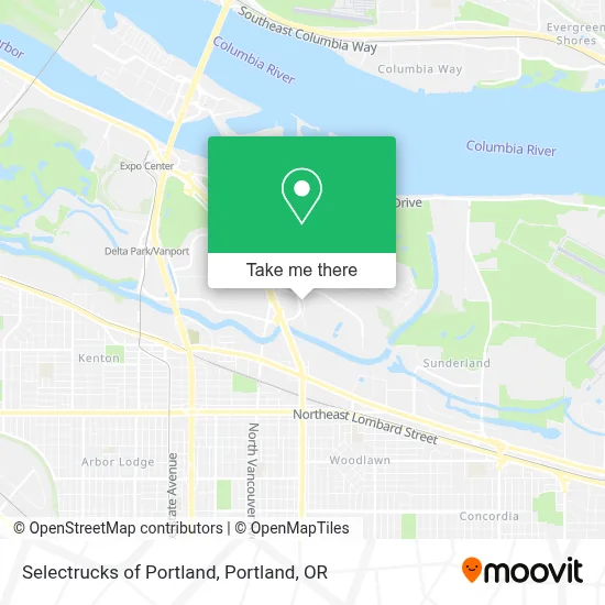 Selectrucks of Portland map