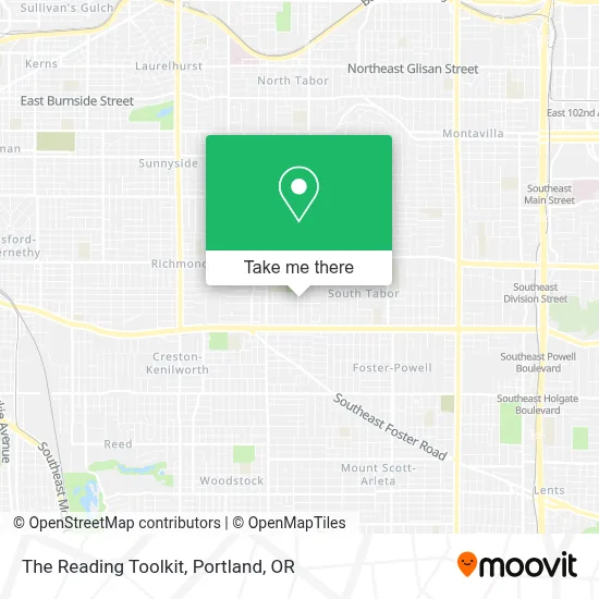 The Reading Toolkit map