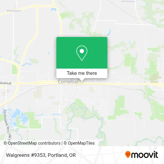 Walgreens #9353 map