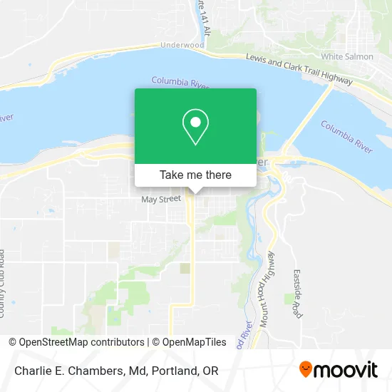 Charlie E. Chambers, Md map