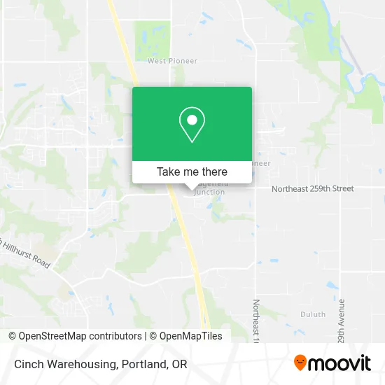 Cinch Warehousing map