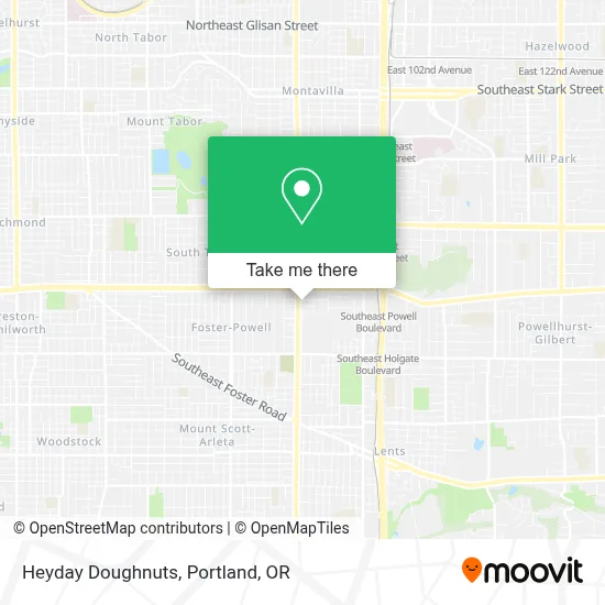 Heyday Doughnuts map