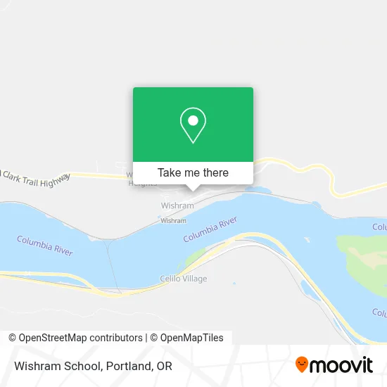 Wishram School map
