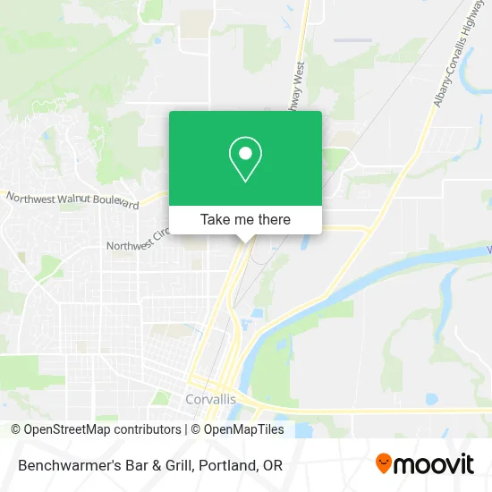 Benchwarmer's Bar & Grill map