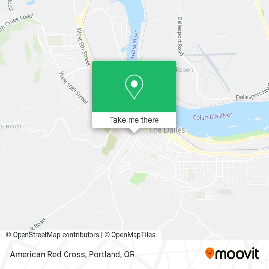 American Red Cross map