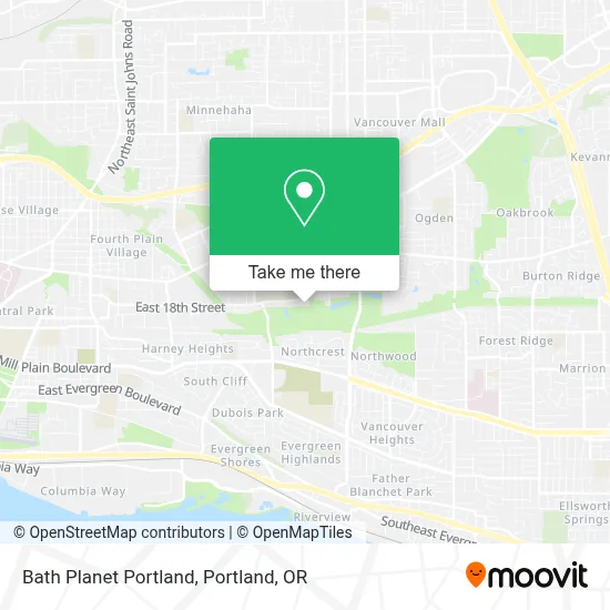 Bath Planet Portland map