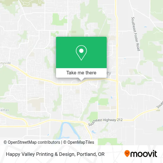 Happy Valley Printing & Design map