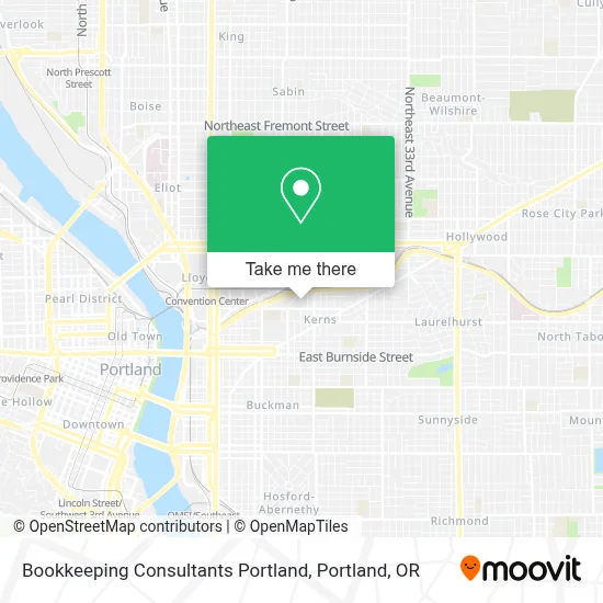 Bookkeeping Consultants Portland map
