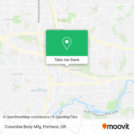 Columbia Body Mfg map
