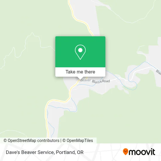 Dave's Beaver Service map