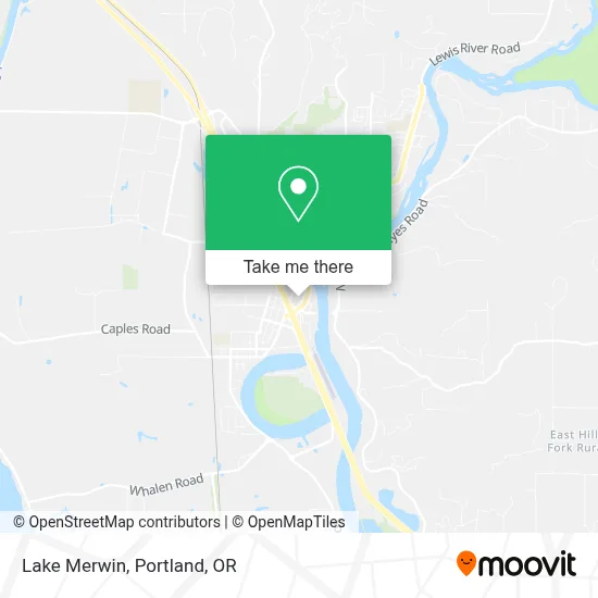 Lake Merwin map